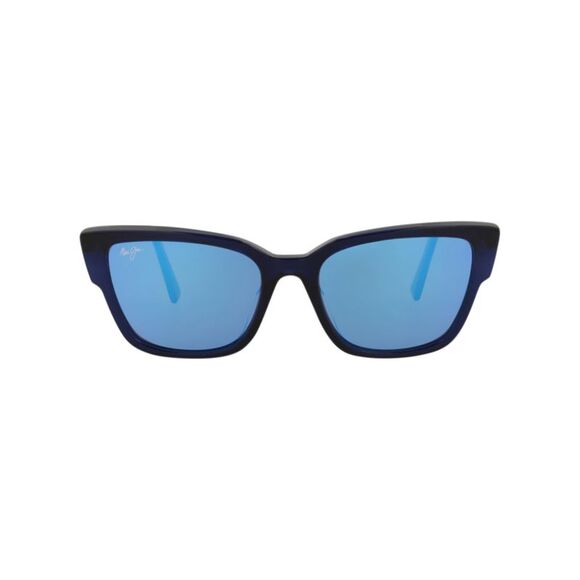 Maui Jim Cat Eye-Frame Acetate Sunglasses Blue Womens